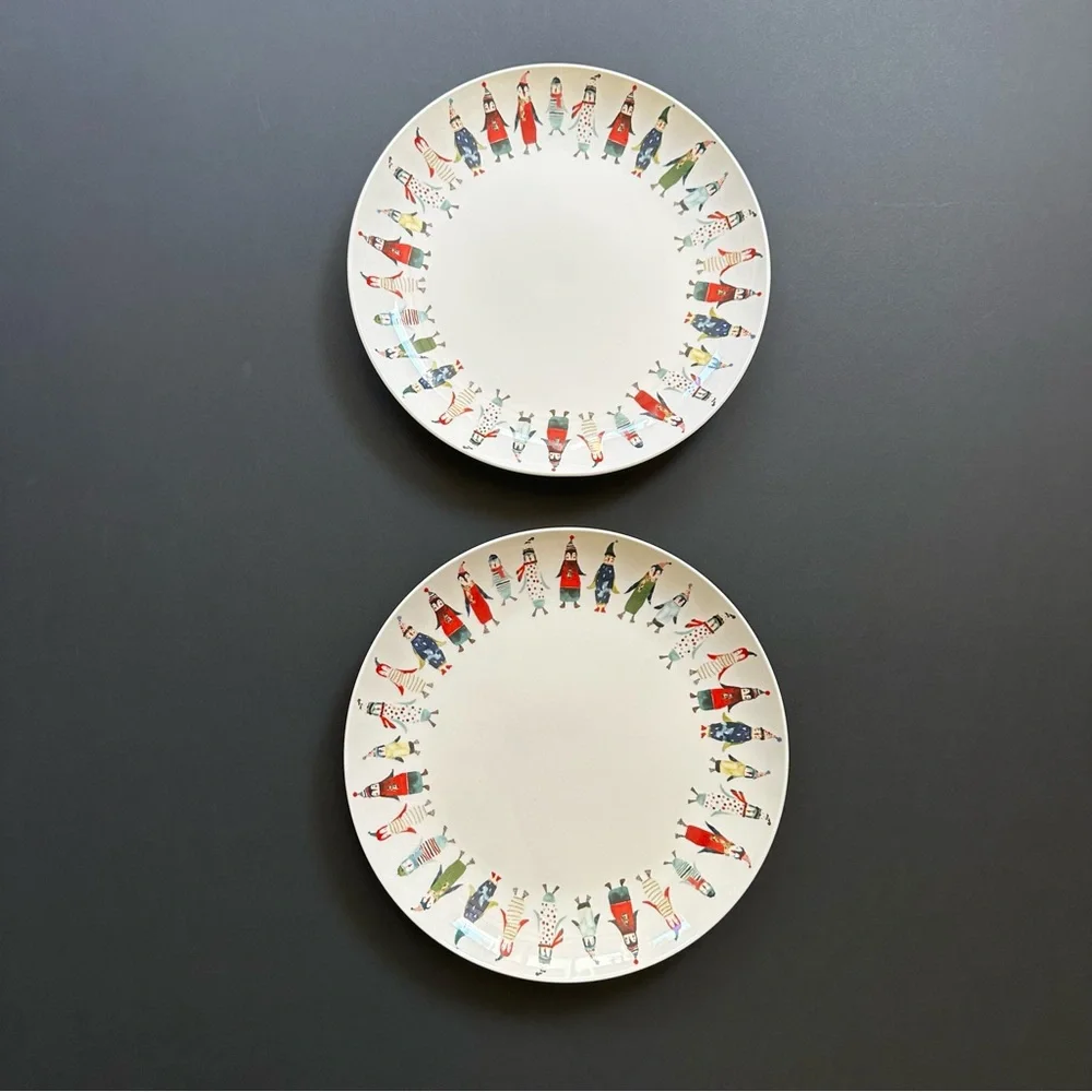 Williams Sonoma Penguin Holiday Plate Natale Collection - Picture 10 of 10